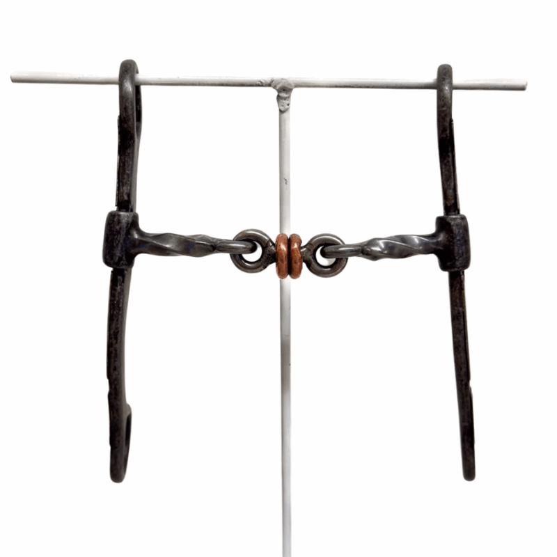 Aged Twisted 3-Piece Snaffle Bit - Image 2
