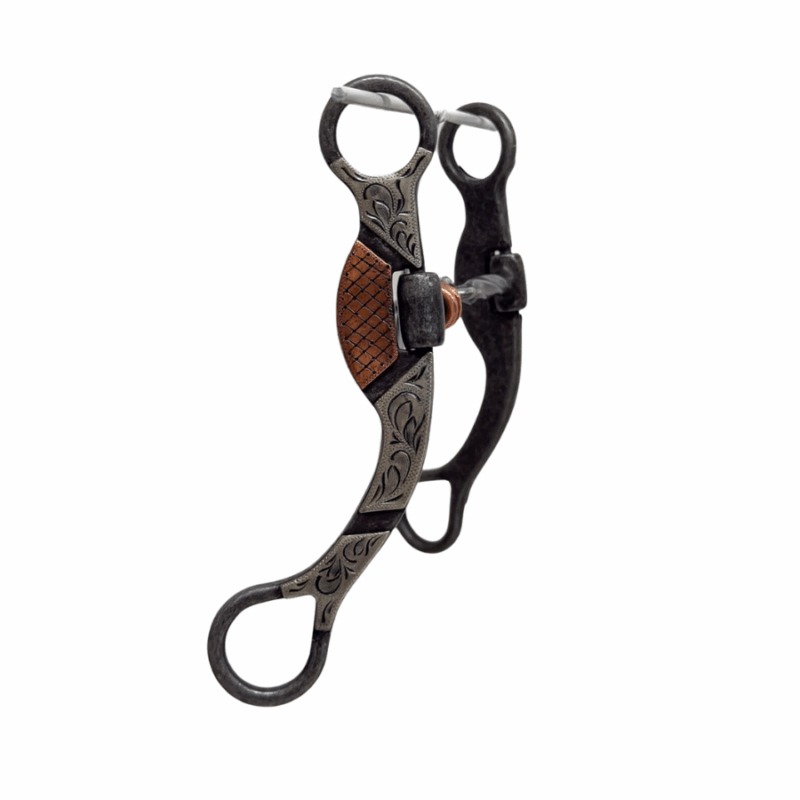 Aged Twisted 3-Piece Snaffle Bit