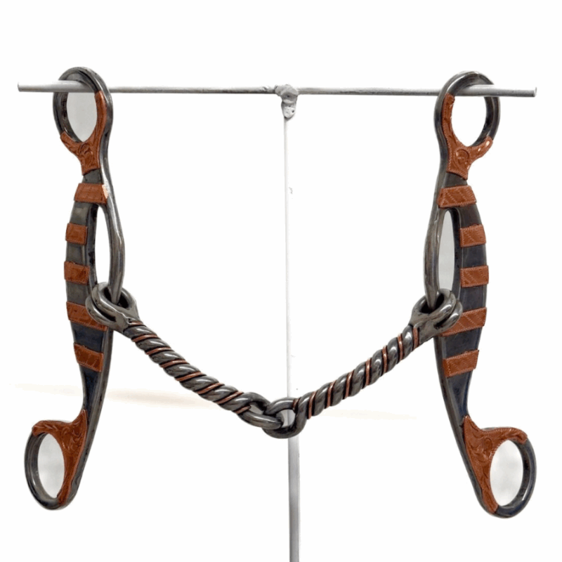Twisted Copper Gag Snaffle Bit